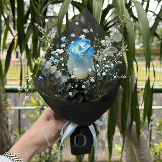 Blue Rose Bouquet for Men